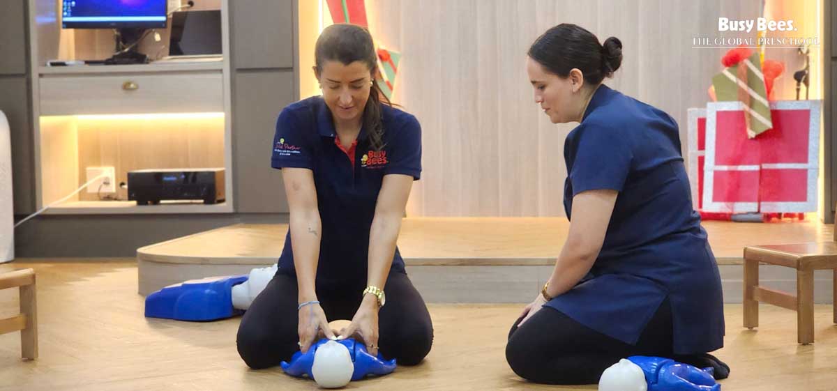 Child-specific training manikins closely simulate young children’s physiology, enabling teachers to practise with real-world accuracy